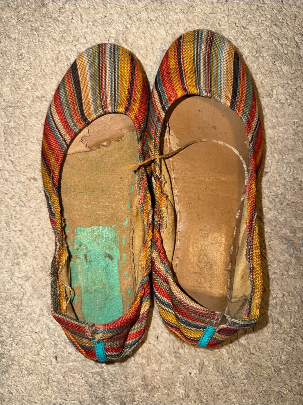Tieks Sunset Stripe Flats